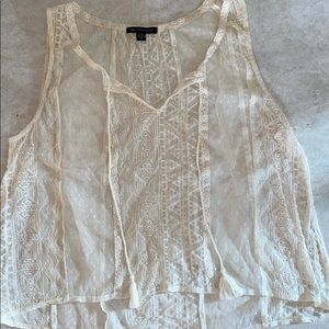 Sheer Boho American Eagle top
